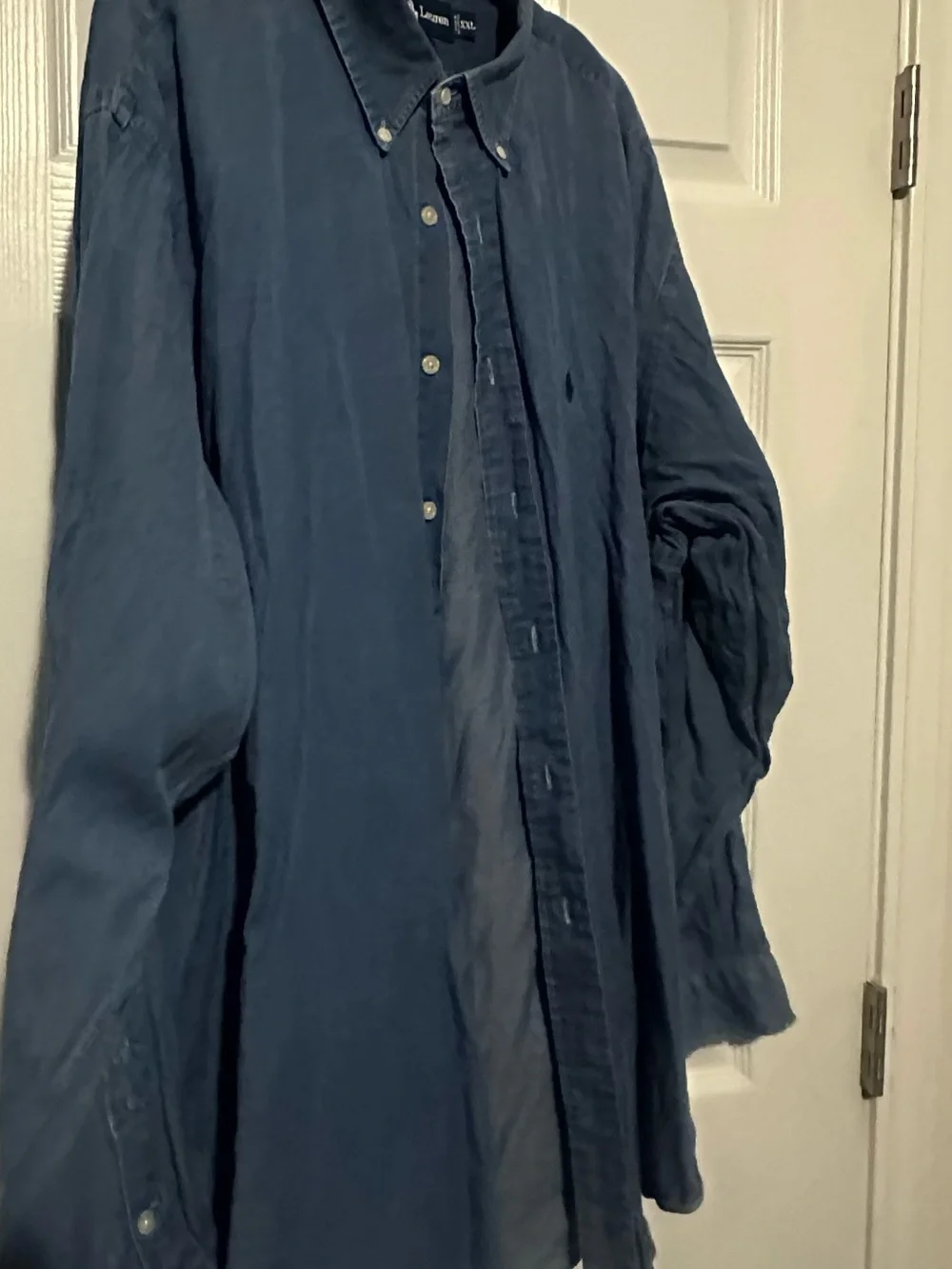 Ralph Lauren Blue Denim Button-Up Collar Shirt